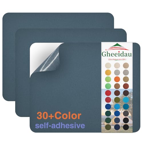 Gheeidau Canvas Repair Patch 9×11 Inch 3Pcs Waterproof Self-Adhesive Fabric Repair Patch for Tents,Boat Cover,Pop Up Canopy,Patio,Bags,Car Seats,Sofas,Furniture Cover(Denim Blue) - color: Denim Blue, size: 9"×11"×3PCS