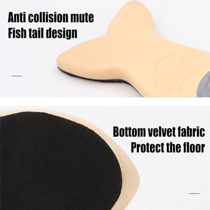 Door Stoppers for Bottom of Door Stops, Door Stop Stoppers Security Decorative, Rubber Door Stopper Wedge Holder to Keep Open Cute Cat Wedge（1 Pack）