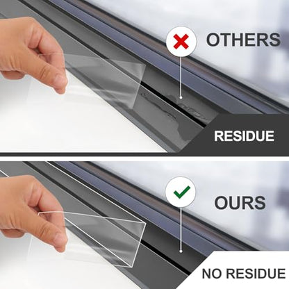 Litaibai Transparent Window Weather Sealing Tape - 2-Inch x 33 Feet, Airtight Insulation Tape that Blocks Drafts, No Residue Removable Adhesive