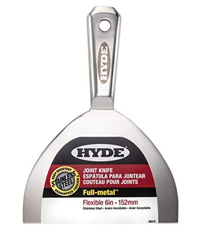 Hyde Drywall Knife Set, Paint Scraper Tool Set - Premium Full Metal 4'' 6'' & 8'' Joint Knife: Professional Grade, Ergonomic, Rust Resistant, Drywall Tools - size: 4",6", 8"