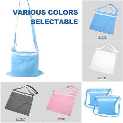 13 x 14 Inch Anti-static Cleanroom Crossbody Tool Bag,Storage Bag for Work & Travel（Blue） - color: Blue