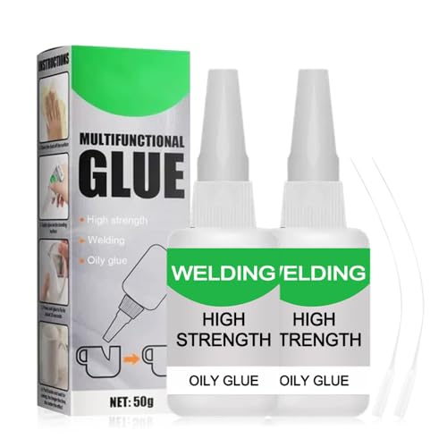 150ML Welding High-Strength Oily Glue, Upgrade Strong Glue for Everything, Instant Bonding Super Glue in 10s for Metal, Wood, Ceramics, Leather, Glass (2 pcs) - color: 2 pcs