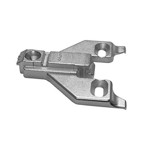Blum 175L6600.22x8S 0 mm Die Cast Screw on Face Frame Mounting Plate, Nickel Finish (Pack of 8) - size: Pack of 8, style: With Screws