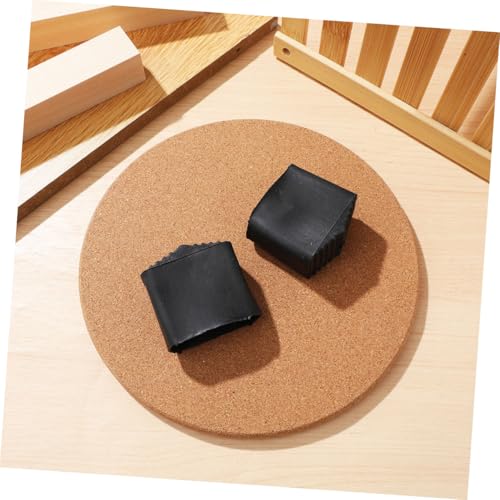 Outanaya 4pcs Ladder Non-Slip Mat Stair Ladder Pads Rubber Feet Covers Slip Protection Simple Installation for Renovations and Maintenance