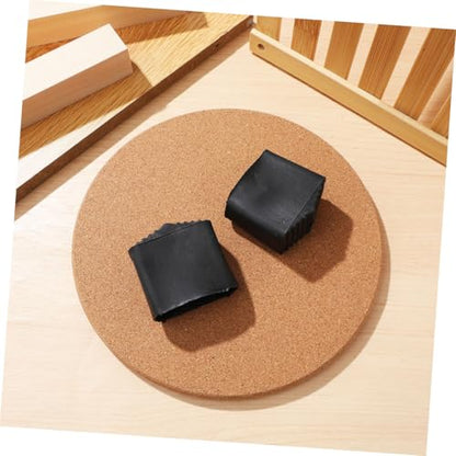 Outanaya 4pcs Ladder Non-Slip Mat Stair Ladder Pads Rubber Feet Covers Slip Protection Simple Installation for Renovations and Maintenance