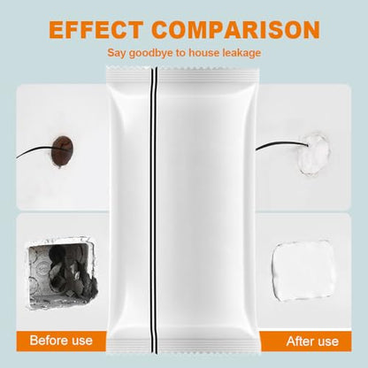 New Type White Waterproof Sealant Mastic, Waterproof Repair Sealing Clay, Hole Filler Putty for Walls, Quick Mending Mud for Drain Connection, Wall Hole, 30g Air Conditioning Hole (3)