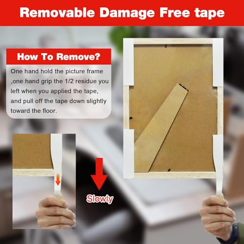 3M Double Sided Tape Heavy Duty2in X 9.85ft, Removable Mounting Tape for Wall, White Sticky Foam Tape, Picture Hanging Strips & Poster Hanger, Waterproof Adhesive Strips, Carpet Tape & Rug Gripper - size: 2in X 9.85ft