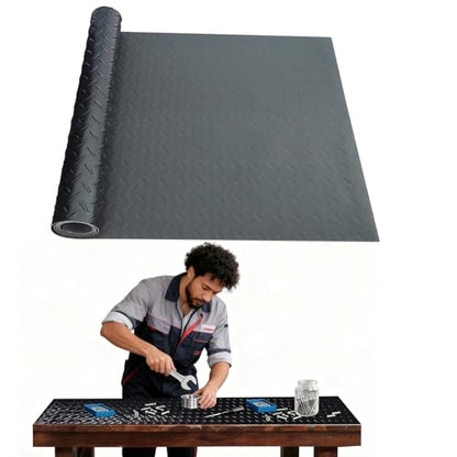 Work Bench Mat Scratch-Resistant Mats with Non-Slip Backing Stain Resistant Surface Table Mat for Protects Workbench Tabletop Surface Woodworking Crafting DIY Projects Tool Protection (48 x 15.8 Inch) - size: 48 x 15.8 Inch