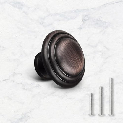 Gobrico 5 Pack 1-3/8 Inch Cabinet Knobs, Oil Rubbed Bronze Bifold Cabinte Knob, Kitchen Wardrobe Drawer Knobs, Dresser Knobs - color: Oil Rubbed Bronze