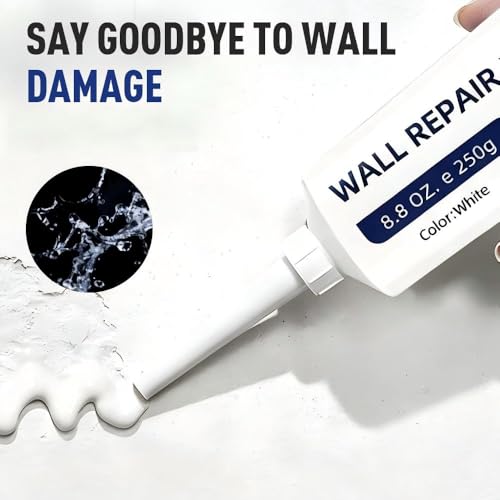 Drywall Crack Repair Paste with Scraper,2026 Drywall Repair Kit Wall Mending for DIY Home Fix,Wall Surface Hole Fill Quick and Easy Solution (1 Sets) - color: 1 Sets