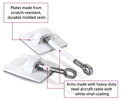 2-Pack Refrigerator Lock (White Without Padlock) - color: 2-Pack, White Without Padlock