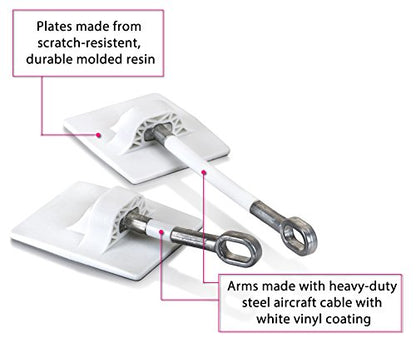Refrigerator Lock (White Without Padlock) - color: 1-Pack, White Without Padlock