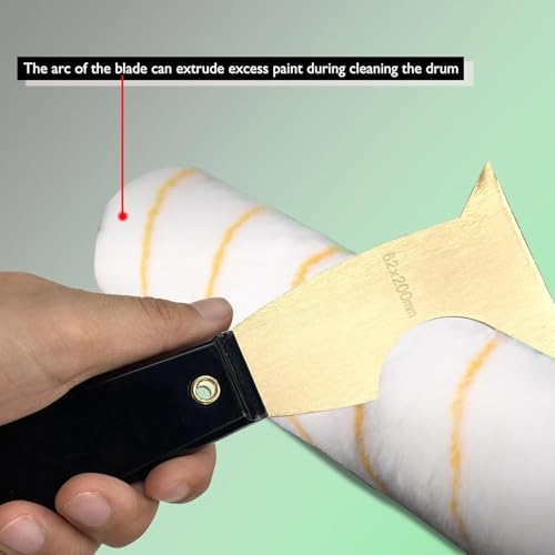 WEDO 3PCS Brass Putty Knife Set,Paint Scraper, Blade 3"+ 2-1/2" + 1-1/4",Spackle Knife, Wallpaper Scraper,Painters Tool, Crown Molding Tool, Paint Remover for Wood, Scraper