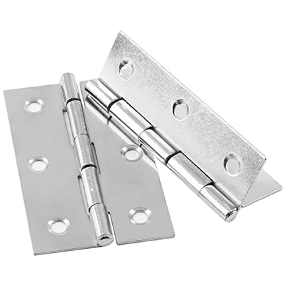 Murtenze 12 Pack 2.5 Inch Door Hinge, Silver Butt Hinges with Mounting Screws - color: Silver, size: 2.5 Inch