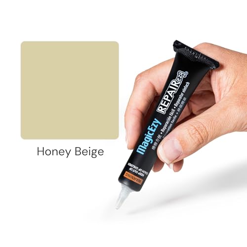 MagicEzy Tile RepairEzy (Honey Beige) Ceramic Tile Repair Kit - Cracked Chipped Bathroom Floor Tiles - color: Honey Beige