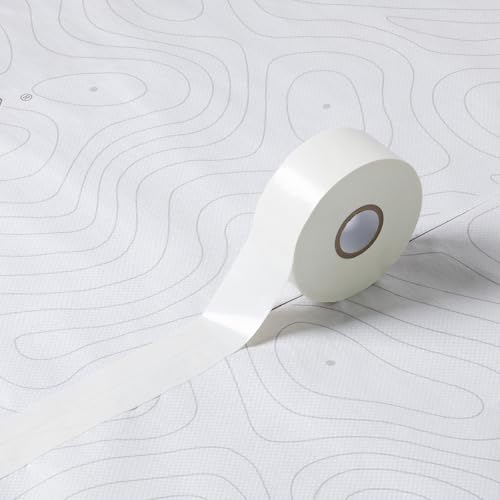 1.97" x 164‘ Seam Tape - Duct Tape Edge Tape Heavy Duty Multi-Purpose, Hand-Tearable, No Residue, White, 1 Roll - color: White, size: 1.97" x 164' 1Roll