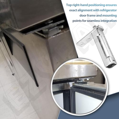 Refrigerator Door Hinge Cartridge Kit - Fits 870837 Right - Heavy Duty Metal Replacement Parts with Complete Matching Screws - Easy Install Hinge Doctor Solution