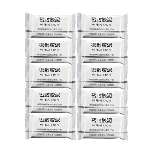 New Type 10 White Seal Putty Waterproof Duct Seal Repair Sealing Clay, Quick Mending Mud for Drain Connection, Wall Hole, Air Conditioning Hole