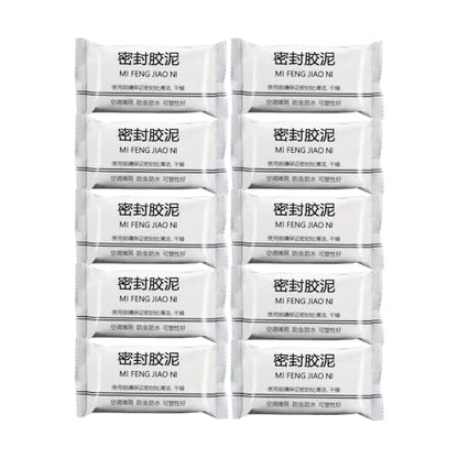 New Type 10 White Seal Putty Waterproof Duct Seal Repair Sealing Clay, Quick Mending Mud for Drain Connection, Wall Hole, Air Conditioning Hole