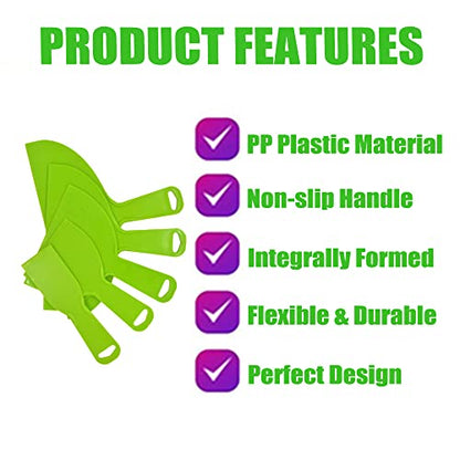 Utoolmart Putty Scraper 10" Plastic Flexible Putty Knives Spreader for Taping Drywall Wall Painting Green 3Pcs - size: 10 inch