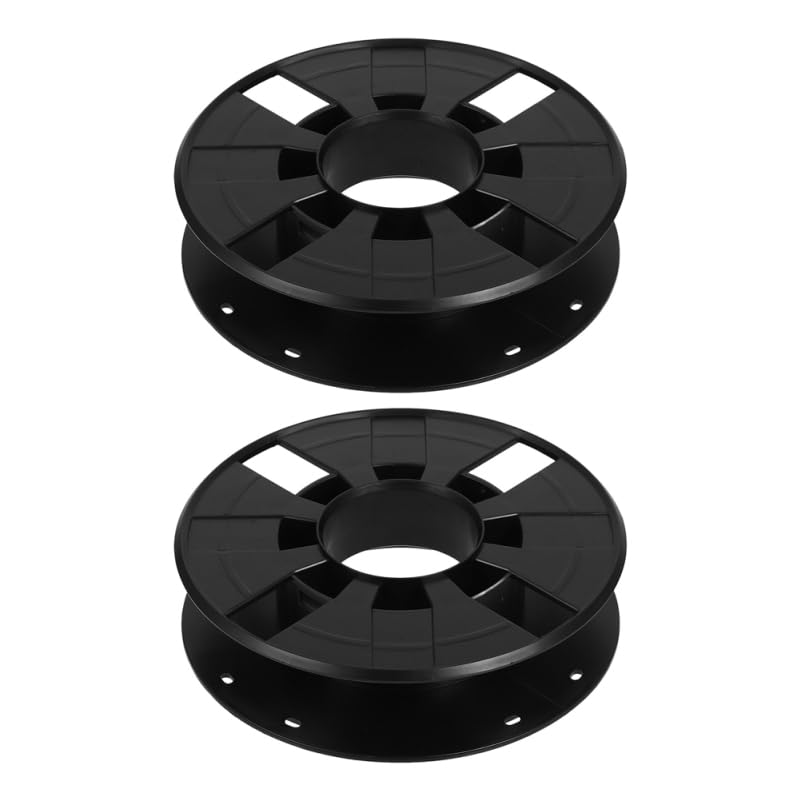 TEHAUX 2pcs Cord Storage Reel Lightweight Plastic Cable Extension Cord Reels for 3D Printer Filament Home School Studio Organization
