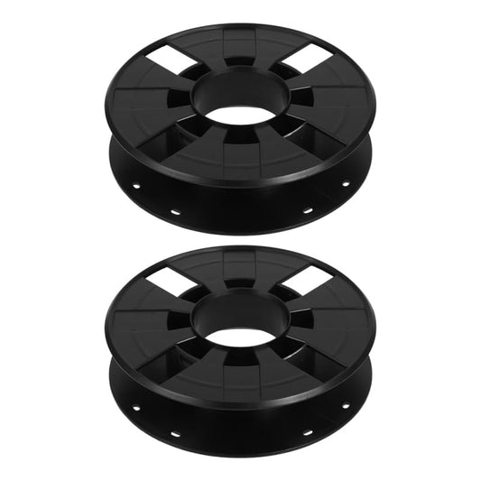 TEHAUX 2pcs Cord Storage Reel Lightweight Plastic Cable Extension Cord Reels for 3D Printer Filament Home School Studio Organization