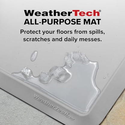 WeatherTech All-Purpose Mat - Multi-Use Mat for Everyday Living - 40" x 44" - Angled - Black (APM4044B) - color: Black, size: 3'4" x 3'8" (Rectangular)