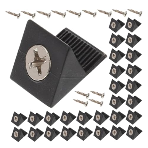 OSALADI 400pcs Repair Kit Angle Brackets Iron Screws for Cabinet Drawer Reinforcement and Repair Corner Brace for Furniture Support
