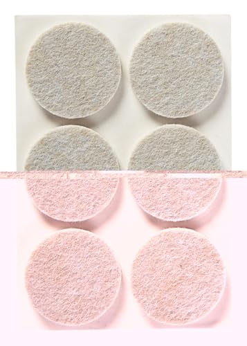 Scotch Felt Pads, Felt Furniture Pads for Protecting Hardwood Floors, Round, 1.5 in. Diameter, Beige, 24 Pads - style: 24 Pads