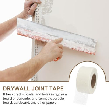 PATIKIL Drywall Repair Mesh Tape, 3 inch x 164 ft Fiberglass Repair Patch Self-Adhesive Dry Wall Joint Tape 10 Mesh Wall Hole Crack and Seam Patch, White - size: 3 Inch X 164 Feet