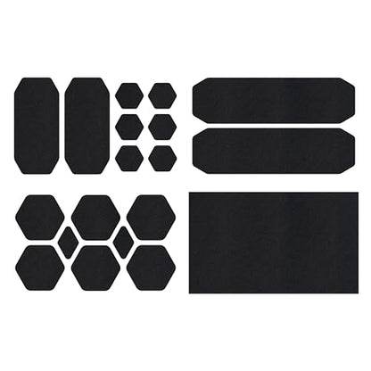 GEAR AID Tenacious Tape Repair Patches – Peel-and-Stick Nylon Gear Patches for Jackets, Tents, Sleeping Bags, Backpacks, and Outdoor Gear – Fix Rips, Tears, and Holes, 19 Various Sizes, Black - style: 19 Pre-cut Assorted Patches, Black