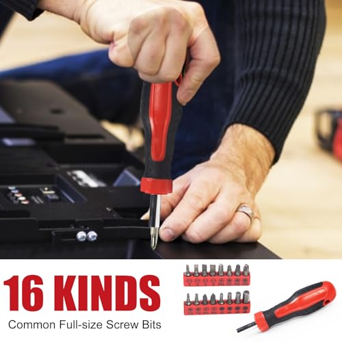 SPICIMOMO Basic Home Red Tool Kit - 38 Pieces Tool Set with Portable Storage Boxes for Daily Repairing and Maintenance, Home DIY Tool Kit Set for Office & Garage - style: 38 Pieces Red