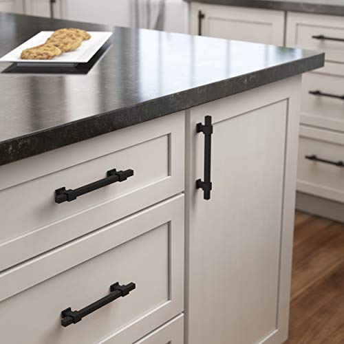 Franklin Brass 5 Pack Matte Black Cabinet Handles Adjustable Drawer Pulls for Kitchen Cabinet Knobs Dressers and Cupboards 1-3/8 to 6-5/16 inch (35–160mm) Hole Center | Adjusta-Pull™ - color: Matte Black, size: 1-3/8" to 6-5/16"