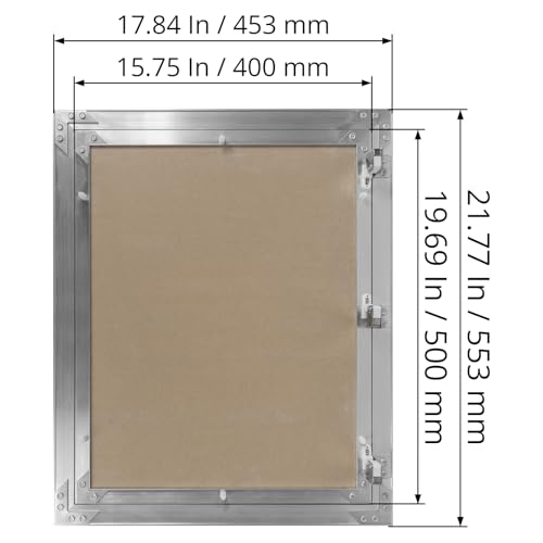 16" x 20" Waterproof Drywall Access Panel, Tileable and Paintable Ceiling and Wall Access Panel for Drywall, Wire Cover for Wall Covering Panels, Push to Open, Flush-Mount Wall Hole Cover - size: 16" X 20"