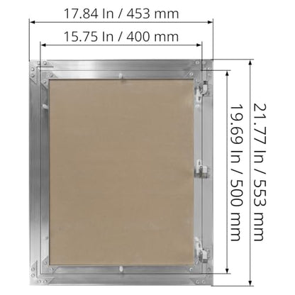 16" x 20" Waterproof Drywall Access Panel, Tileable and Paintable Ceiling and Wall Access Panel for Drywall, Wire Cover for Wall Covering Panels, Push to Open, Flush-Mount Wall Hole Cover - size: 16" X 20"