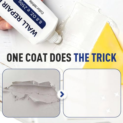 Efficient Drywall Repair Kit with Scraper, 2026 Upgrade Quick Drying Wall Mending Agent for Holes & Cracks, Multi-Functional Drywall Patch Paste Repair Kit for DIY Home Fix