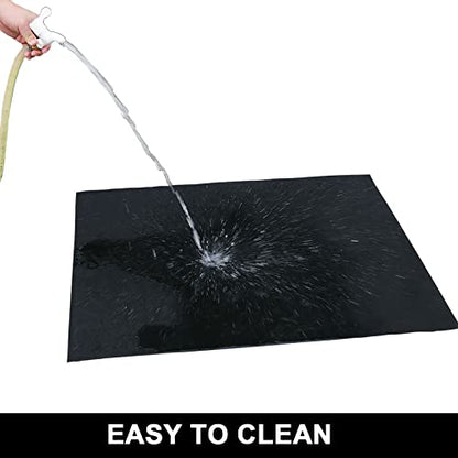 AiBOB Oil Spill Mat, 36 X 60 inches, Garage Floor Mat Under Car, Waterproof Backing Absorbent Pad Protects Floor, Durable, Reusable, Black - size: 36'' X 60''