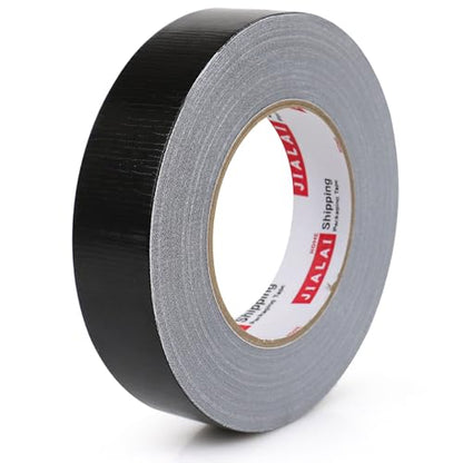 JIALAI HOME Black Duct Tape, 1 inch x 60 yds, HeavyDuty, Flexible, No Residue, All-Weather Waterproof Tape, UV Resistant for Crafts & Home Improvement - color: Black