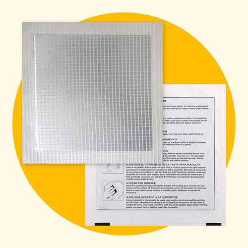MaxPatch® 6 in. x 6 in. Solid Metal Self-Adhesive Wall Repair Patch (3-Pack) – Durable Galvanized Metal, Easy Application for Drywall, Plaster, and Ceiling Repairs
