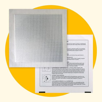 MaxPatch® 6 in. x 6 in. Solid Metal Self-Adhesive Wall Repair Patch (3-Pack) – Durable Galvanized Metal, Easy Application for Drywall, Plaster, and Ceiling Repairs