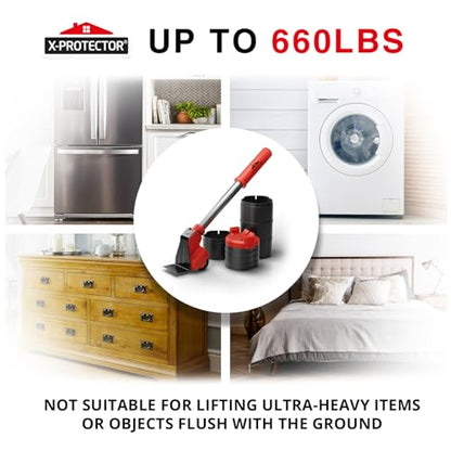X-Protector Furniture Lifter Tool - Premium Furniture Jack Lifter Tool to Lift Furniture Easily - Appliance Lifter with 8.5" Adjustable Height - Ideal Jack to Lift Furniture Easily with Minimal Effort - size: Furniture Lifting Tool (8.5 inch)