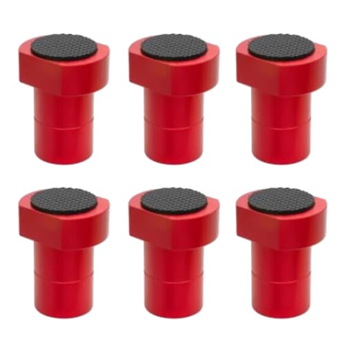 6-Pack Bench Dogs & Workbench Stops - 3/4 inch Aluminum Bench Dog Clamps with Non-Slip Pads, Bench Vise Accessories for Woodworking MFT Stops