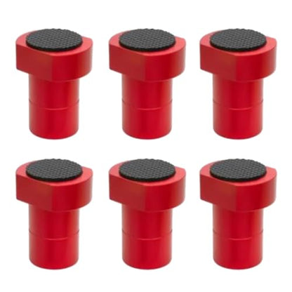 6-Pack Bench Dogs & Workbench Stops - 3/4 inch Aluminum Bench Dog Clamps with Non-Slip Pads, Bench Vise Accessories for Woodworking MFT Stops