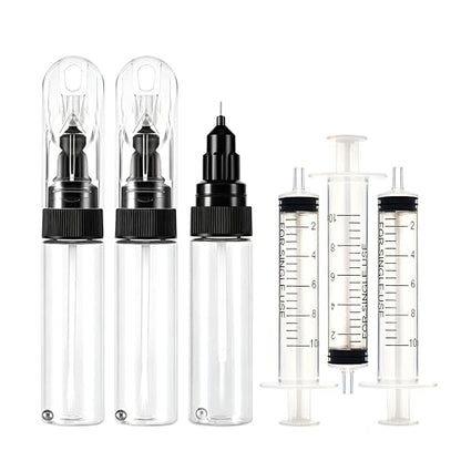 Touch Up Paint & Oil Pen, 20ml 3-Pack with Brush, Precision Tip & Shaker Ball, Refillable Tool for Precise Wall Repair, Furniture Scratches, and Lubricating Gears/Chains in Tight Spots