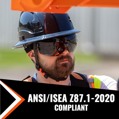 Malta Dynamics APEX Safety Goggles - ANSI Z87 Fog Resistant Safety Goggles for Construction, Anti Scratch Protective Eyewear - color: Tinted, size: 12 Pack