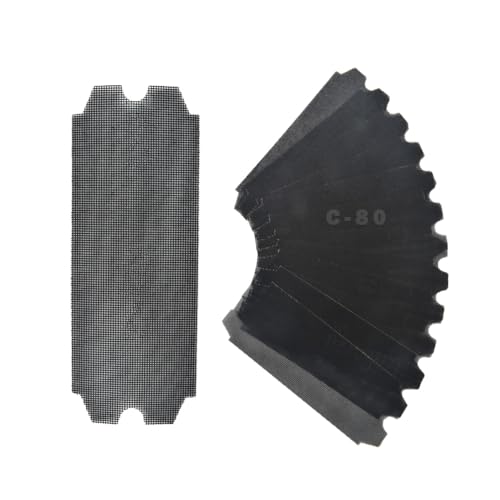 SCOTTCHEN Drywall Sanding Screen Mesh Sheet 4-3/16" x 11-1/4" Grit #80-12pcs - style: #80-12pcs