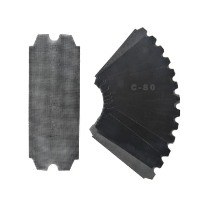 SCOTTCHEN Drywall Sanding Screen Mesh Sheet 4-3/16" x 11-1/4" Grit #80-12pcs - style: #80-12pcs