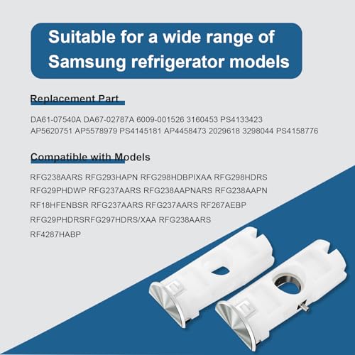 DA61-07540A Upgraded Version for Samsung Refrigerator Freezer Handle Support Samsung Freezer Door Handle Replacement Kit
