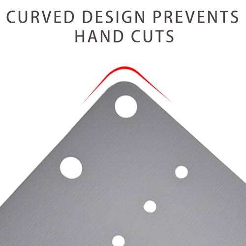 6PCS Cabinet Hinge Repair Plate Kit – Stainless Steel Hinge Repair Plates for Cabinet Doors, Kitchen, Cupboards & Furniture with Mounting Screws