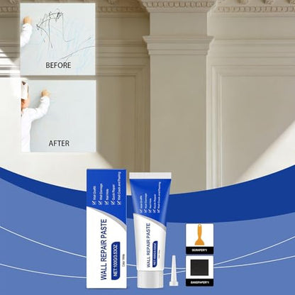 Drywall Repair Kit 100G Putty Paste Wall Fixing Kit Drywall Repair Patch for Holes Peeling Crack
